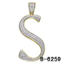 925 Sterling Silver Letter Pendant Jewelry